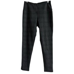 Alexander Jordan Plaid Cropped Pants Womens M Mid Rise Tummy Control Slimming